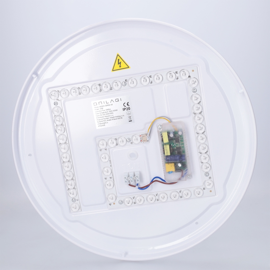Brilagi - Candeeiro de tecto LED dimerizável JAMIS LED/48W/230V 3000-6500K Ø 39 cm preto + controlo remoto