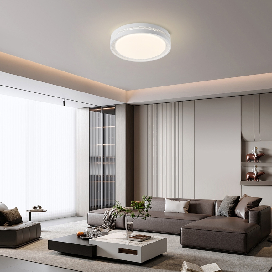 Brilagi - Candeeiro de teto LED dimerizável KREON LED/54W/230V 3000-6000K branco, diâmetro 38 cm + controlo remoto