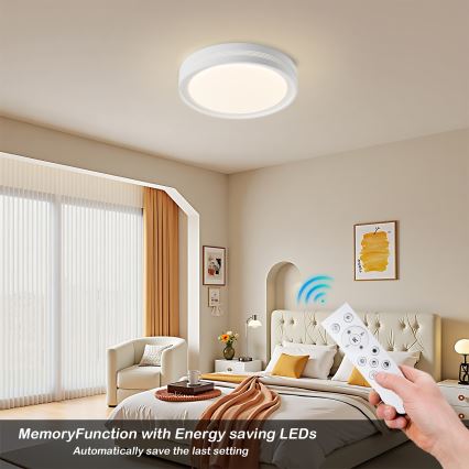 Brilagi - Candeeiro de teto LED dimerizável KREON LED/54W/230V 3000-6000K branco, diâmetro 38 cm + controlo remoto