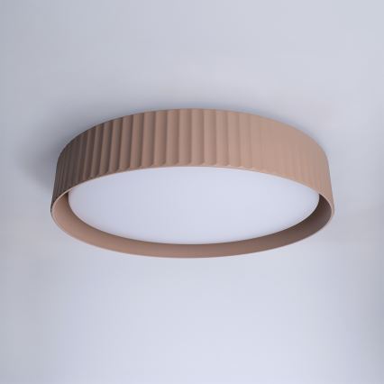 Brilagi - Candeeiro de teto LED regulável LUCIA LED/48W/230V 3000-6500K Ø 41 cm castanho + controlo remoto