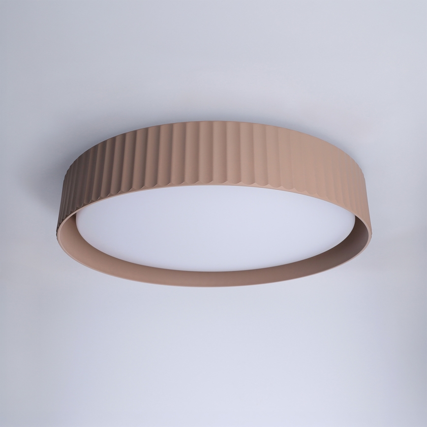 Brilagi - Candeeiro de teto LED regulável LUCIA LED/48W/230V 3000-6500K Ø 41 cm castanho + controlo remoto