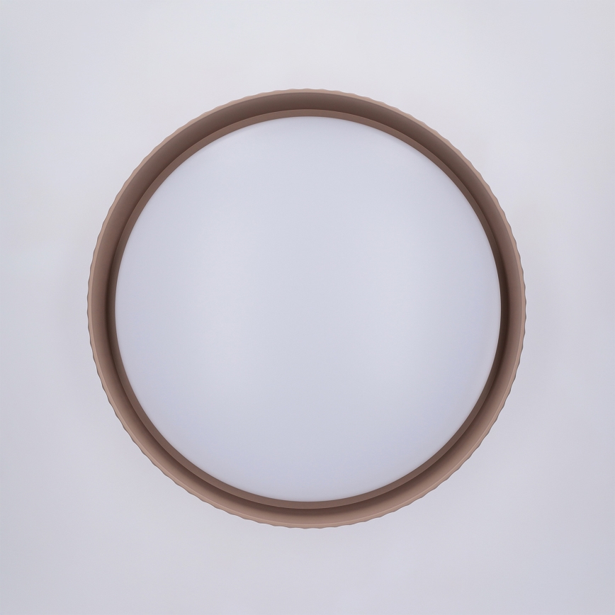 Brilagi - Candeeiro de teto LED regulável LUCIA LED/48W/230V 3000-6500K Ø 41 cm castanho + controlo remoto