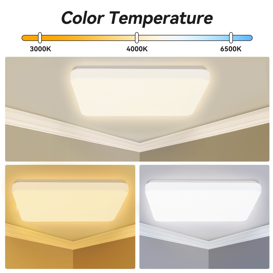 Brilagi - Plafon LED dimerizável MILKY WAY LED/24W/230V 3000-6500K 37x37 cm + controlo remoto