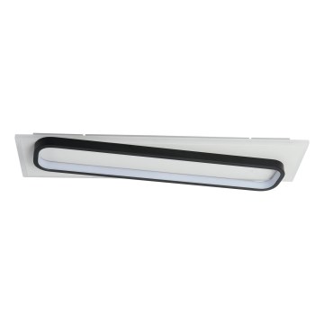 Brilagi - Luminária de teto LED regulável OUTLINE LED/52W/230V 3000-6000K 15x60 cm branco/preto + controlo remoto