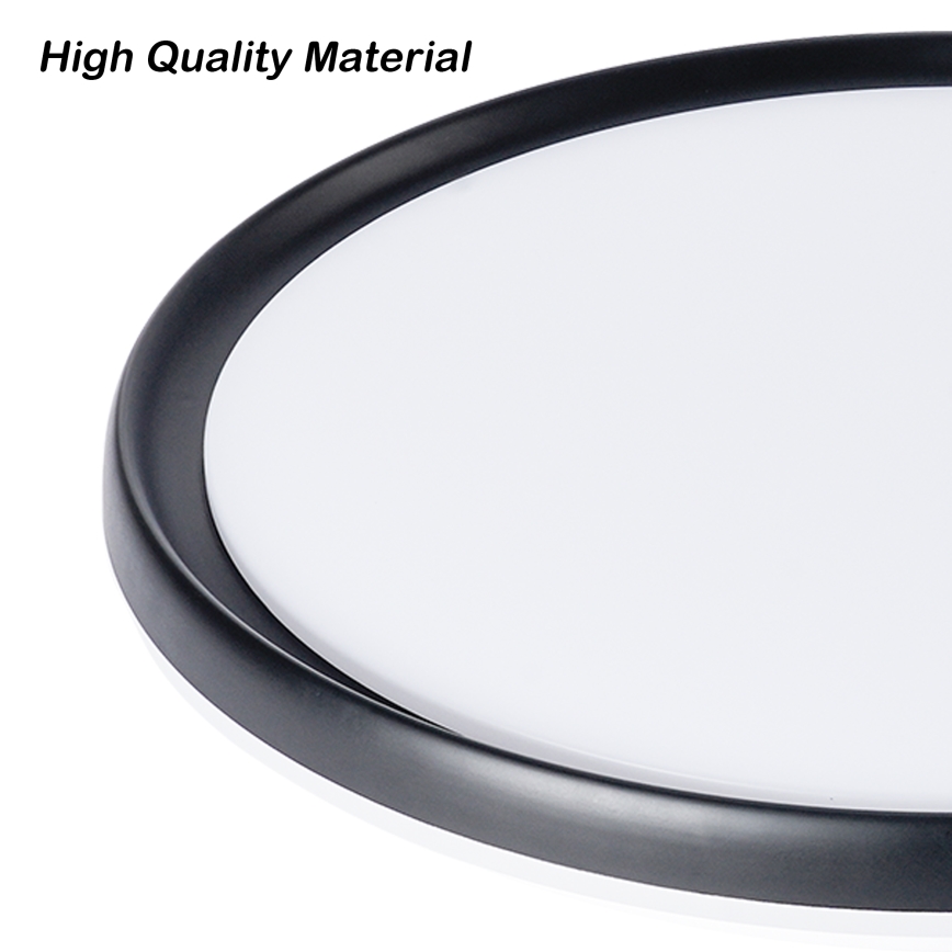 Brilagi - Candeeiro de teto LED regulável RIVO LED/72W/230V 3000-6000K preto Ø 50 cm + controlo remoto