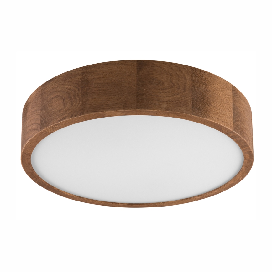 Brilagi - Candeeiro de teto LED RGBW dimerizável CARVALHO 2x E27 / 15 W / 230 V 2700–6500 K Wi‑Fi carvalho Ø 37,5 cm