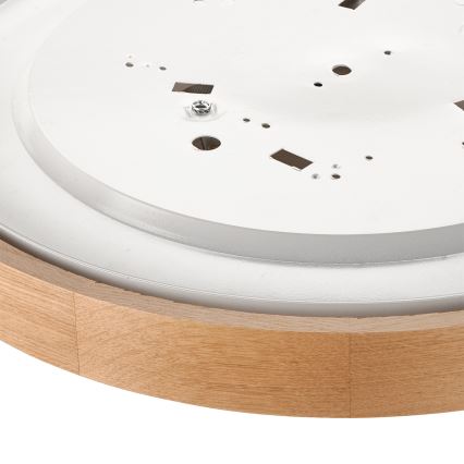 Brilagi - Candeeiro de tecto LED RGBW dimerizável CARVALHO 3xE27/15W/230V 2700-6500K Wi-Fi carvalho Ø 47,5 cm