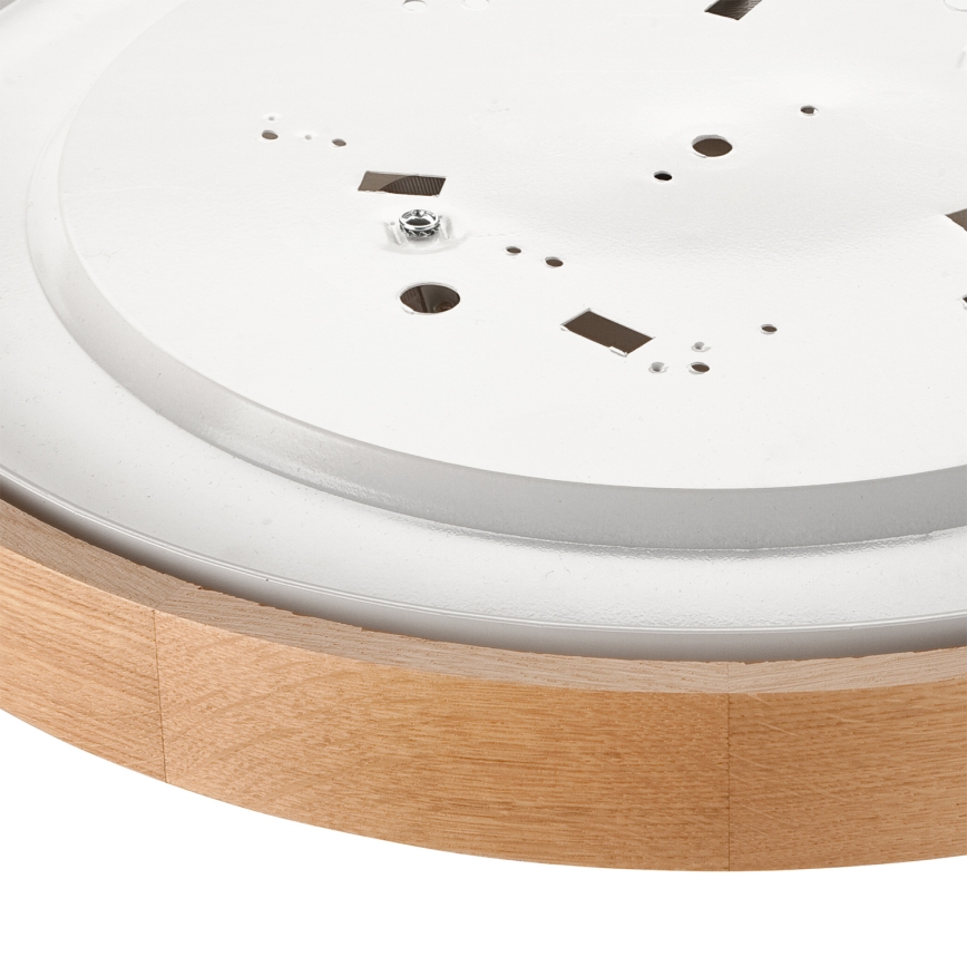 Brilagi - Candeeiro de tecto LED RGBW dimerizável CARVALHO 3xE27/15W/230V 2700-6500K Wi-Fi carvalho Ø 47,5 cm