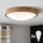 Brilagi - Luminária de teto LED RGBW dimerizável CARVALHO SLIM 2xE27/9W/230V 2700-6500K Wi-Fi carvalho, diâmetro 37 cm