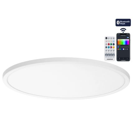 Brilagi - Luminária de teto LED RGBW dimerizável VIBE LED/36W/230V 3000-6500K diâmetro 40 cm branca + controlo remoto
