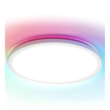 Brilagi - Luminária de teto LED RGBW dimerizável VIBE LED/36W/230V 3000-6500K diâmetro 40 cm branca + controlo remoto