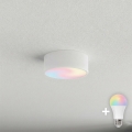 BRILAGI - Luminária de teto LED RGBW regulável CLARE 1xE27/12W/230V 2700-6500K Ø 20 cm branca