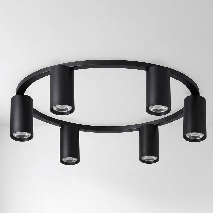 BRILAGI - Candeeiro de teto LED RGBW dimerizável SELE 6xGU10/6,5W/230V 2700-6500K preto + controlo remoto