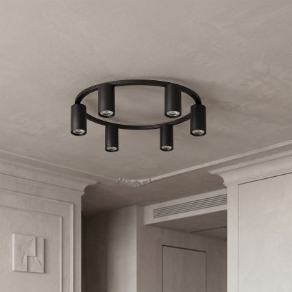 BRILAGI - Candeeiro de teto LED RGBW dimerizável SELE 6xGU10/6,5W/230V 2700-6500K preto + controlo remoto