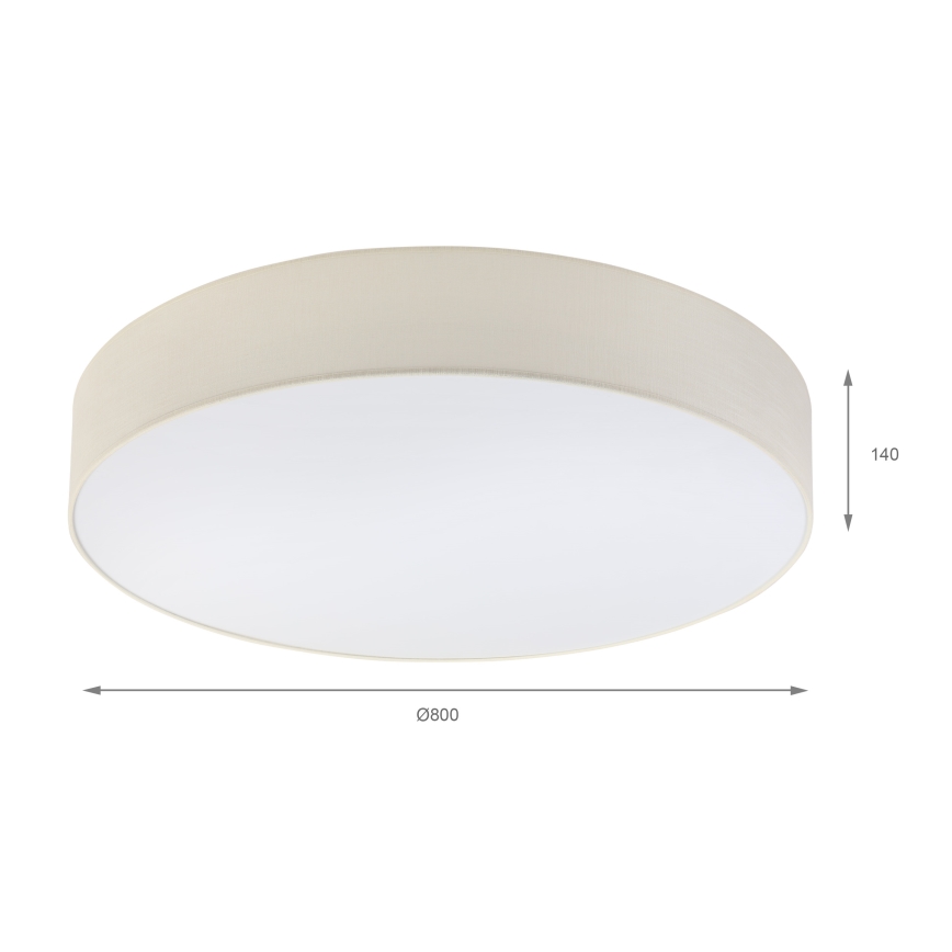 Brilagi - Luminária de teto LED SIRIJA 6xE27/15W/230V Ø 80 cm creme