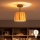 Brilagi - Luminária de Teto LED Sobreposta CERIA BOHO 1xE27/60W/230V Ø 20 cm preta/ráfia