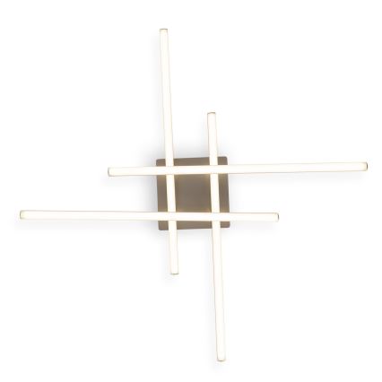 Brilagi - Luminária de teto LED STRIPES LED/37W/230V 68x68 cm prateada