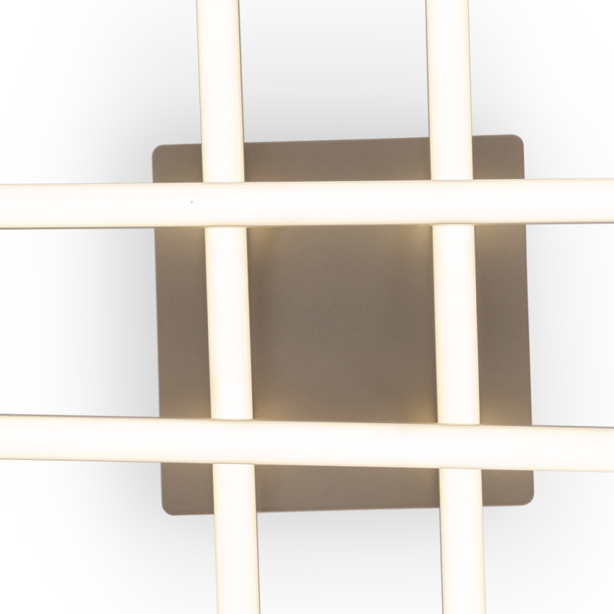 Brilagi - Luminária de teto LED STRIPES LED/37W/230V 68x68 cm prateada