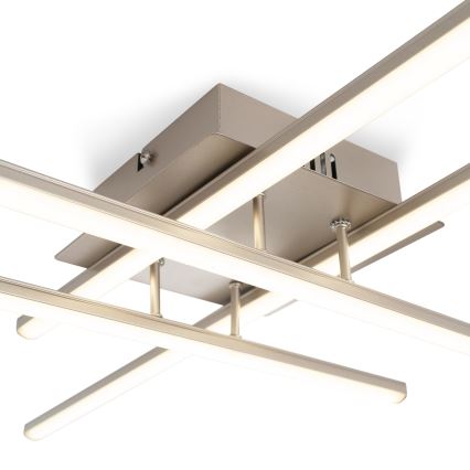 Brilagi - Luminária de teto LED STRIPES LED/37W/230V 68x68 cm prateada