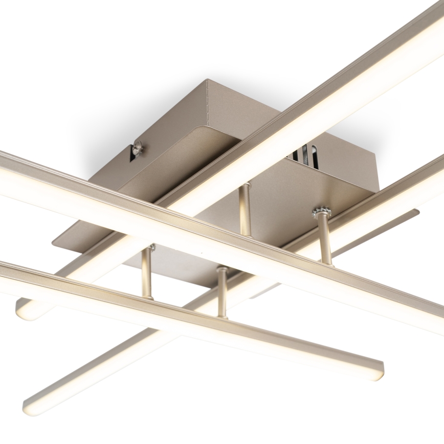 Brilagi - Luminária de teto LED STRIPES LED/37W/230V 68x68 cm prateada