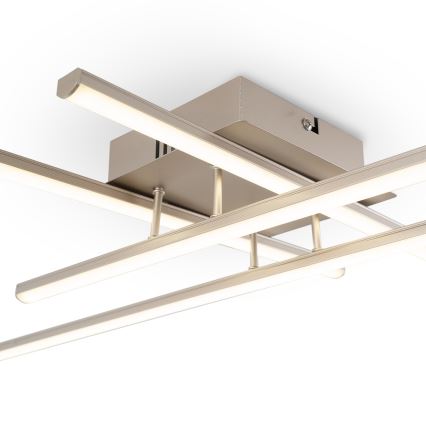 Brilagi - Luminária de teto LED STRIPES LED/37W/230V 68x68 cm prateada