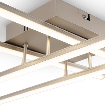 Brilagi - Luminária de teto LED STRIPES LED/37W/230V 68x68 cm prateada
