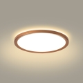 Brilagi - Luminária de teto LED ultrafina para casa de banho LED/12W/230V diâmetro 22,5 cm ouro rosé IP54