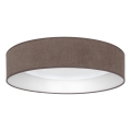 Brilagi - Luminária de teto LED VELVET SIMPLE LED/24W/230V 3000K Ø 45 cm castanha