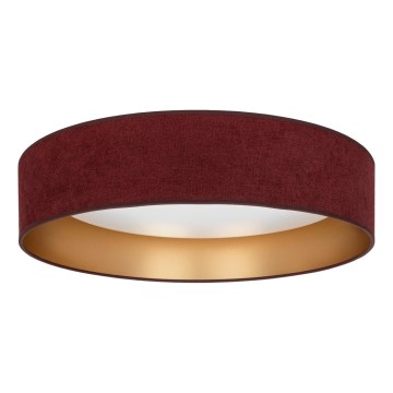 Brilagi - Luminária de teto LED VELVET SIMPLE LED/24W/230V 4000K Ø 45 cm vinho/dourado