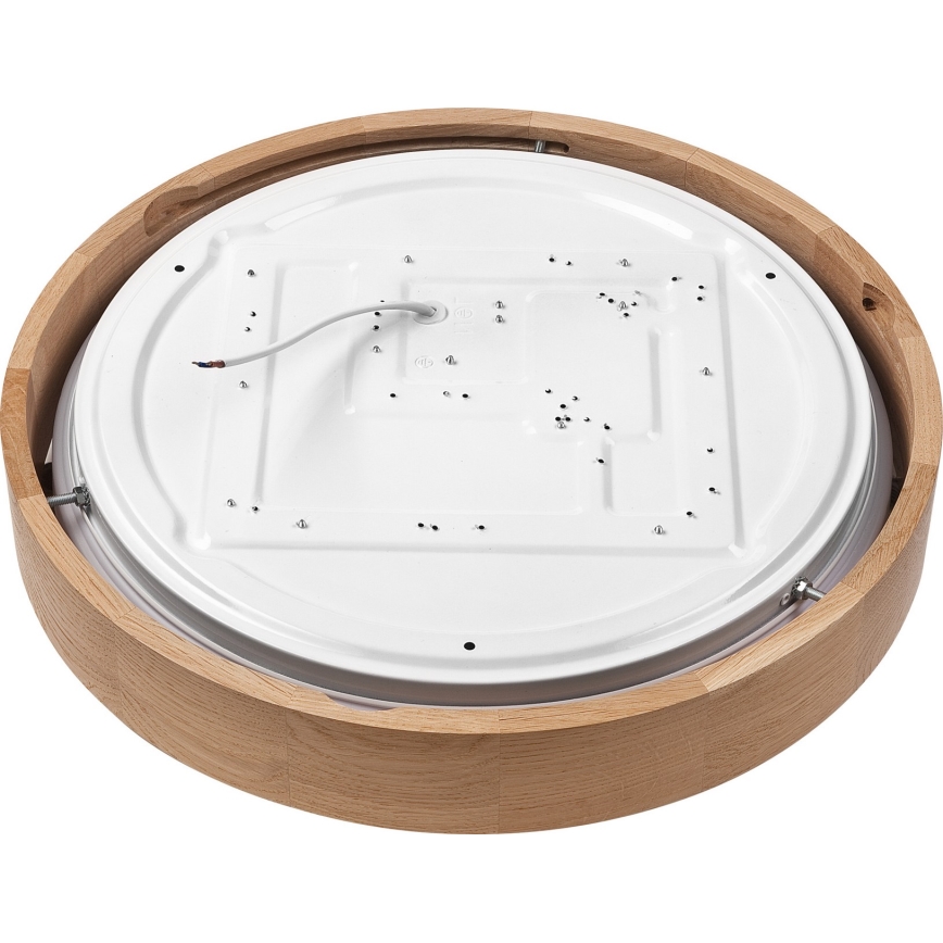 Brilagi - Luminária de teto LED dimmerizável MANAROLA SMART LED/24W/230V 2700-6500K carvalho diâmetro 41 cm Wi-Fi + controlo remoto Tuya