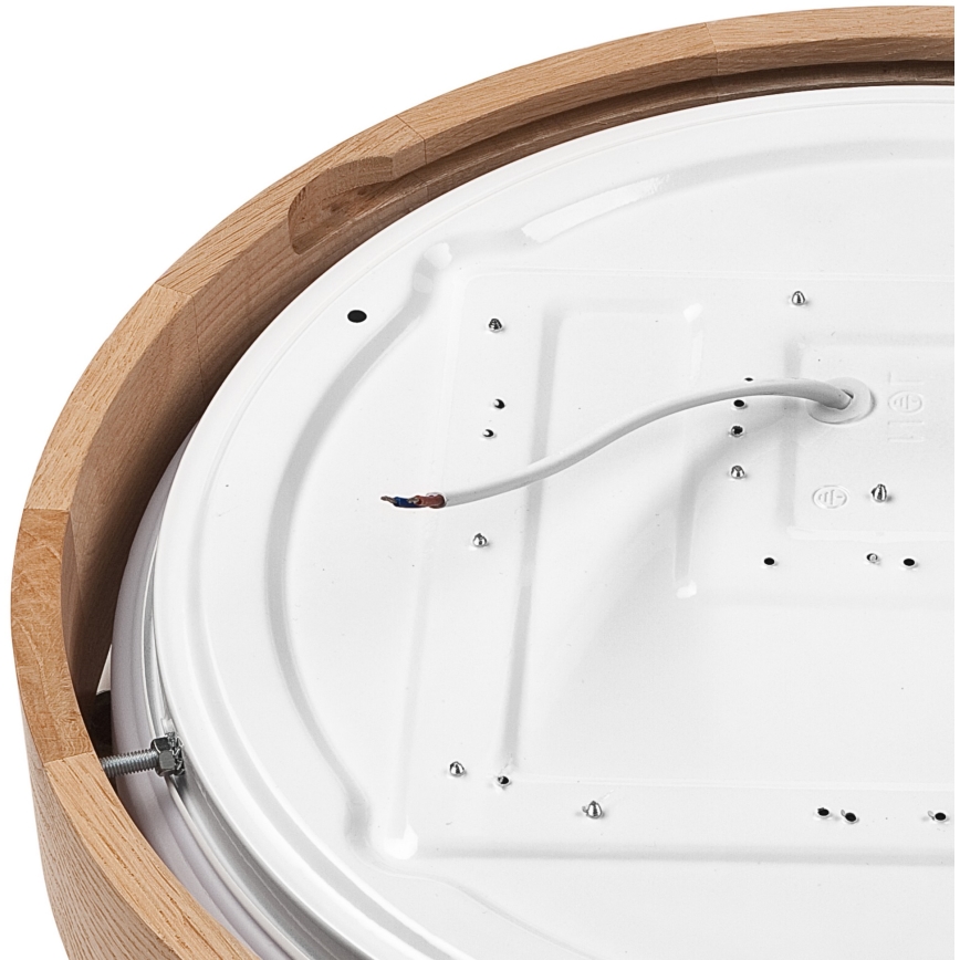 Brilagi - Luminária de teto LED dimmerizável MANAROLA SMART LED/24W/230V 2700-6500K carvalho diâmetro 41 cm Wi-Fi + controlo remoto Tuya