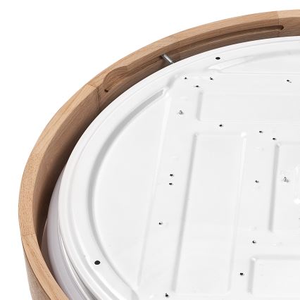 Brilagi - Luminária de teto LED dimmerizável MANAROLA SMART LED/36W/230V 2700-6500K carvalho diâmetro 51 cm Wi-Fi + controlo remoto Tuya