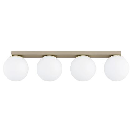 BRILAGI - Luminária de teto MILO 4xE27/60W/230V bege/dourado