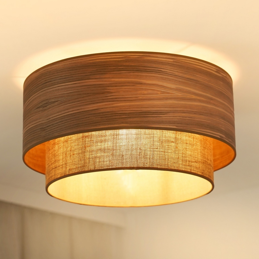 Brilagi - Luminária de teto MONTANA BOHO 1xE27/15W/230V diâmetro 45 cm castanho