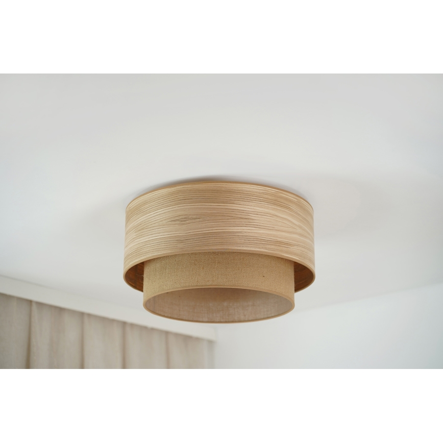 Brilagi - Luminária de teto MONTANA BOHO 1xE27/15W/230V diâmetro 45 cm castanho