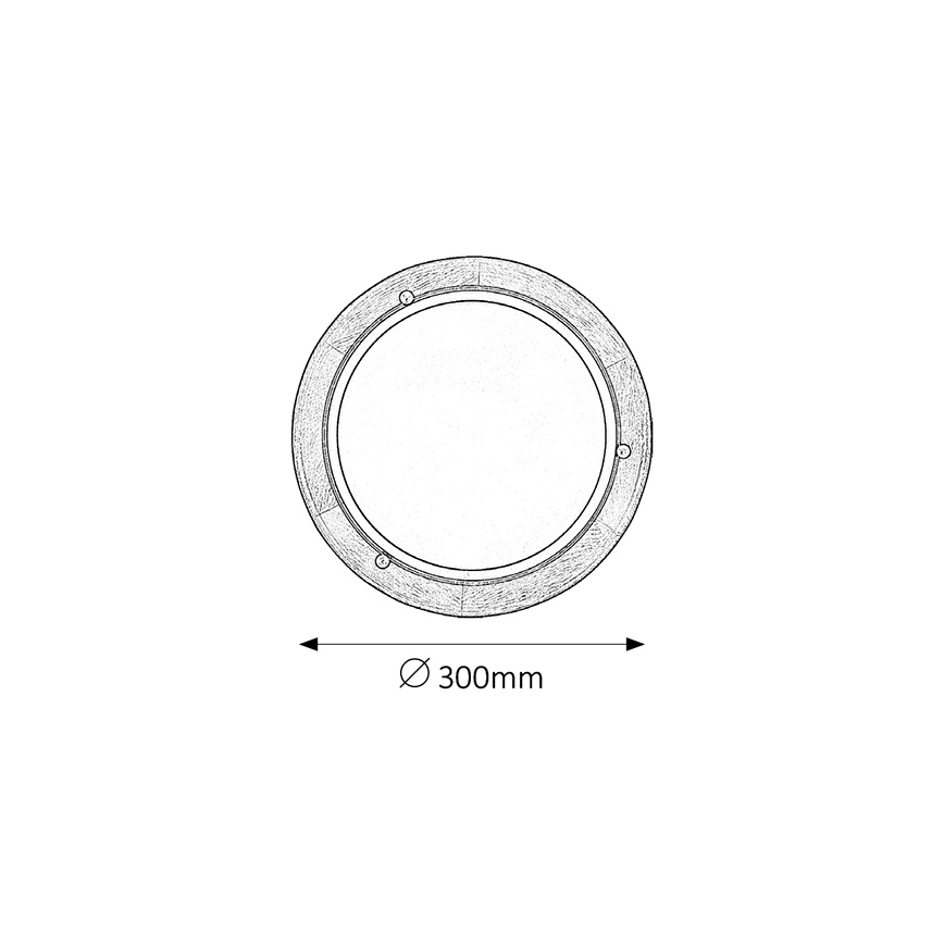 Brilagi - Luminária de teto ORBIS 1xE27/60W/230V diâmetro 30 cm pinho