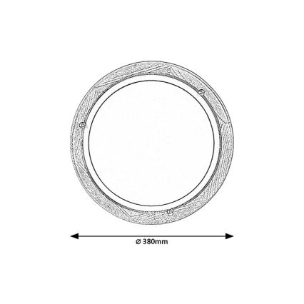 Brilagi - Luminária de teto ORBIS 2xE27/60W/230V Ø 38 cm em pinho