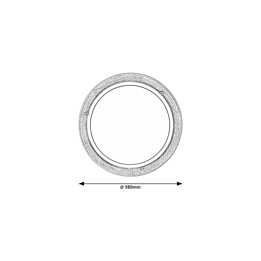 Brilagi - Luminária de teto ORBIS 2xE27/60W/230V Ø 38 cm em pinho