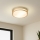 Brilagi - Luminária de teto ORINO 2xE27/40W/230V Ø 27 cm dourada/carvalho