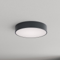 Brilagi - Luminária de teto para casa de banho CLARE 3xE27/24W/230V Ø 40 cm antracite IP54