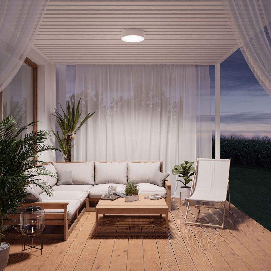 Brilagi - Candeeiro de tecto LED RGBW regulável para casa de banho CLARE 3xE27/9W/230V 2700–6500K Ø 40 cm IP54 Wi‑Fi branco