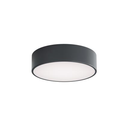 Brilagi - Plafon de tecto para casa de banho com sensor de movimento e de crepúsculo CLARE 2xE27/24W/230V diâmetro 30 cm antracite IP54