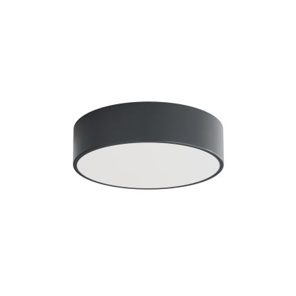 Brilagi - Plafon de tecto para casa de banho com sensor de movimento e de crepúsculo CLARE 2xE27/24W/230V diâmetro 30 cm antracite IP54