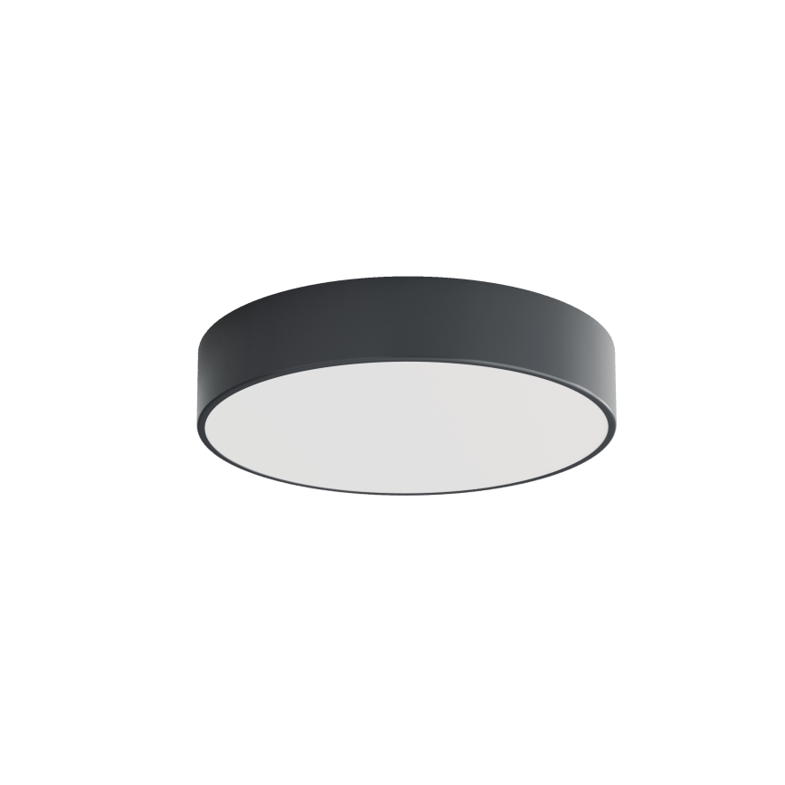 Brilagi - Luminária de teto para casa de banho com sensor de movimento e crepuscular CLARE 3xE27/24W/230V Ø 40 cm antracite IP54