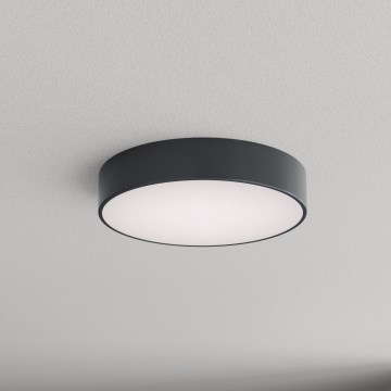Brilagi - Luminária de teto para casa de banho com sensor de movimento e crepuscular CLARE 3xE27/24W/230V Ø 40 cm antracite IP54