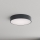 Brilagi - Luminária de teto para casa de banho com sensor de movimento e crepuscular CLARE 3xE27/24W/230V Ø 40 cm antracite IP54