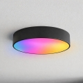 Brilagi - Luminária de teto para casa de banho LED RGBW dimerizável CLARE 3xE27/9W/230V 2700-6500K diâmetro 40 cm IP54 Wi-Fi preta