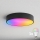 Brilagi - Luminária de teto para casa de banho LED RGBW dimerizável CLARE 3xE27/9W/230V 2700-6500K diâmetro 40 cm IP54 Wi-Fi preta