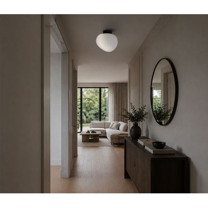 BRILAGI - Luminária de teto PEBBLES 1xE27/40W/230V diâmetro 30 cm preta