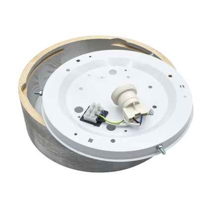 Brilagi - Luminária de teto PINO 1xE27/15W/230V pinho/prateado Ø 27,5 cm